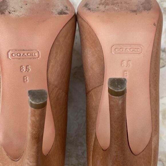 Coach Unna Leather Stiletto Heel Booties - Picture 10 of 12